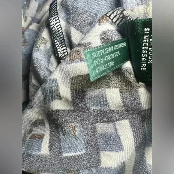 Lauren Ralph Lauren Faux Wrap Ruched Chain Jersey Dress – Size 12 - Picture 5 of 6